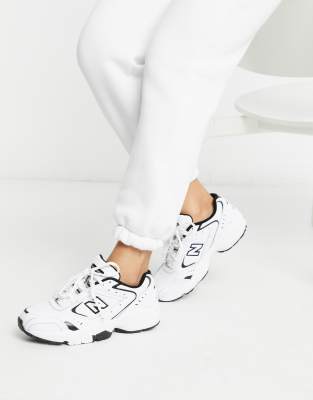 new balance 452 trainers in white & black