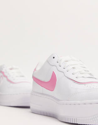 pink and white af1