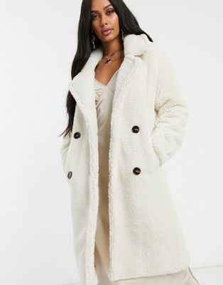 Плюшевое пальто зимнее