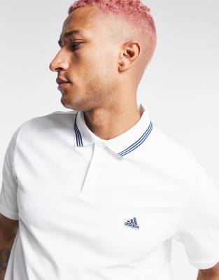 фото Белое поло из ткани пике adidas golf-белый