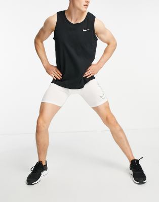 фото Белые базовые шорты nike pro training dri-fit-белый nike training