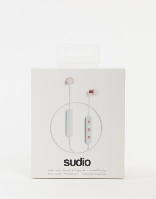 Белые беспроводные наушники Sudio-Бесцветный