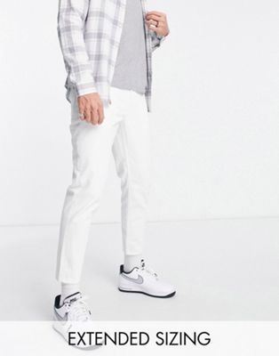 фото Белые джинсы классического кроя из жесткого материала asos design-белый