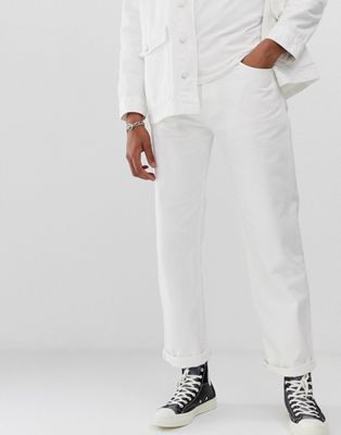 фото Белые джинсы классического кроя с 5 карманами m.c.overalls-белый m.c. overalls