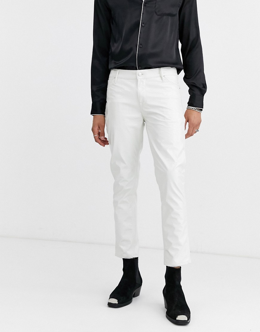 фото Белые джинсы скинни asos design-белый