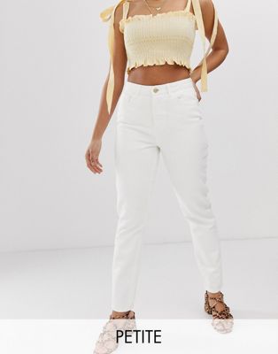 фото Белые джинсы в винтажном стиле only petite-белый