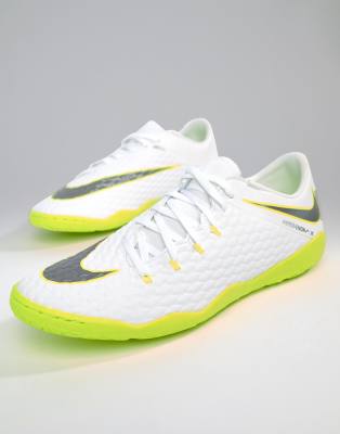 фото Белые футбольные бутсы для футзала nike hypervenom phantomx 3 aj3814-107-белый nike football