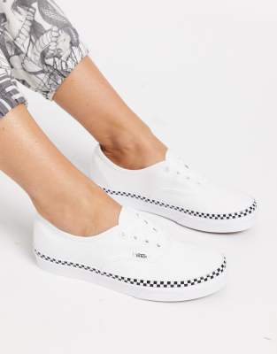 фото Белые кеды vans authentic-белый