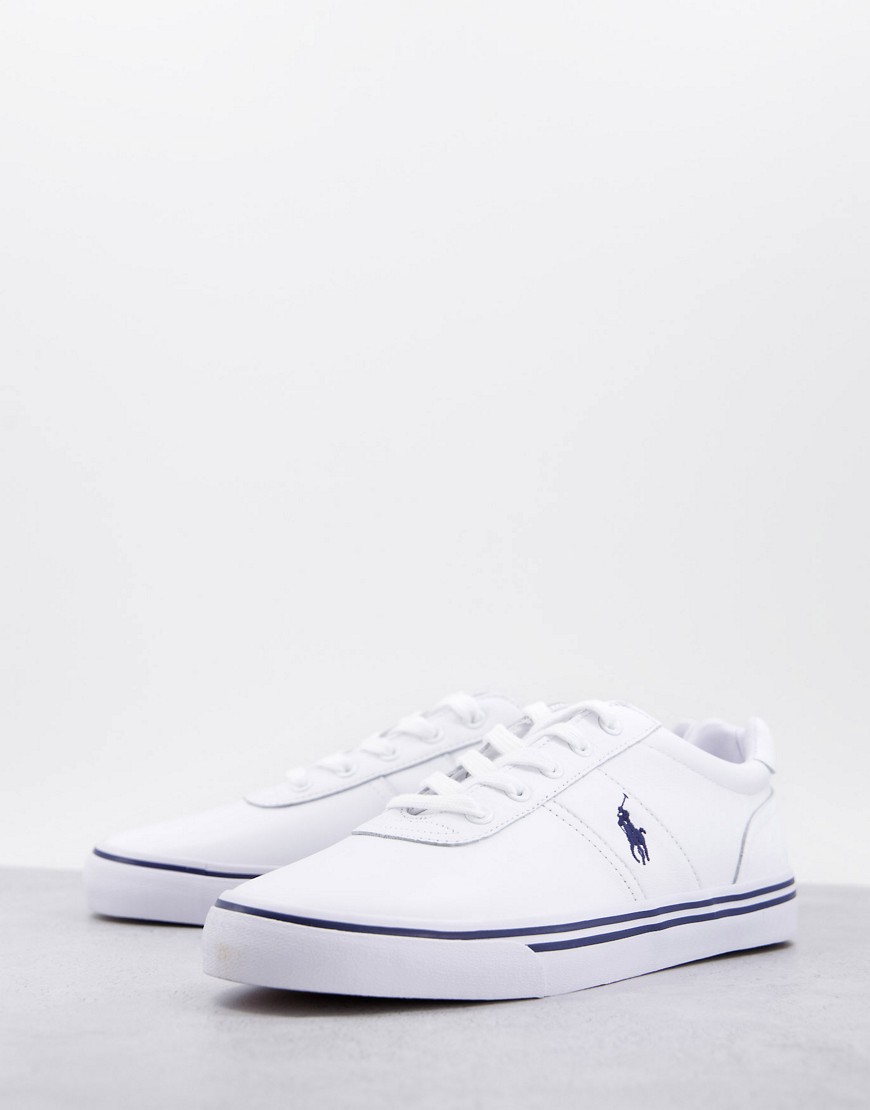 Белые кожаные кроссовки с логотипом игрока в поло Hanford-Белый Polo Ralph Lauren 104703372