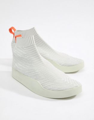 Белые кроссовки adidas Originals Adilette Primeknit Sock Summer CM8226 |  ASOS