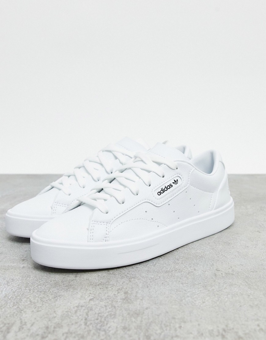 фото Белые кроссовки adidas originals vegan sleek-белый