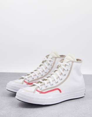 фото Белые кроссовки converse chuck 70 varsity-белый