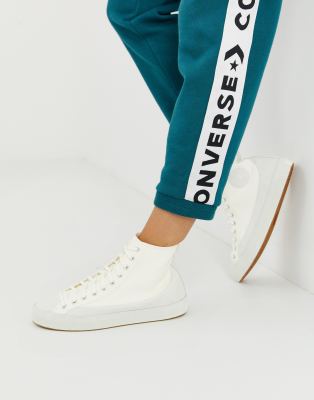 фото Белые кроссовки converse chuck taylor sasha vintage-белый