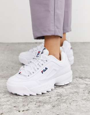 фото Белые кроссовки fila disruptor-белый