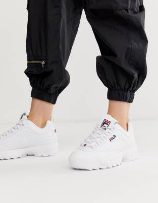 фото Белые кроссовки из искусственной кожи fila disruptor-белый