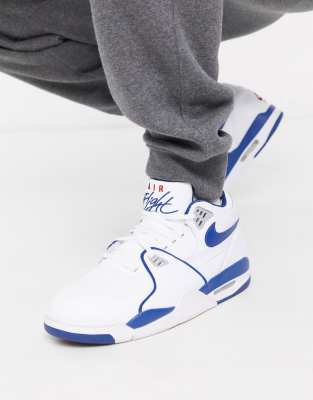 nike air flight blue and white