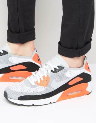 Белые кроссовки Nike Air Max 90 Ultra 2.0 Flyknit 875943-100 | ASOS