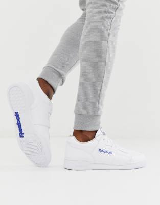 Белые кроссовки Reebok Workout Plus-Белый