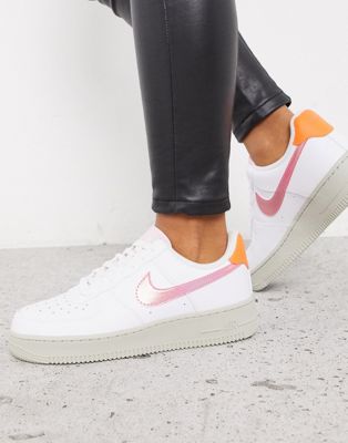 pink and orange air force 1