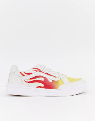 vans highland flame white