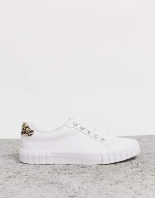 bershka monochrome platform trainers