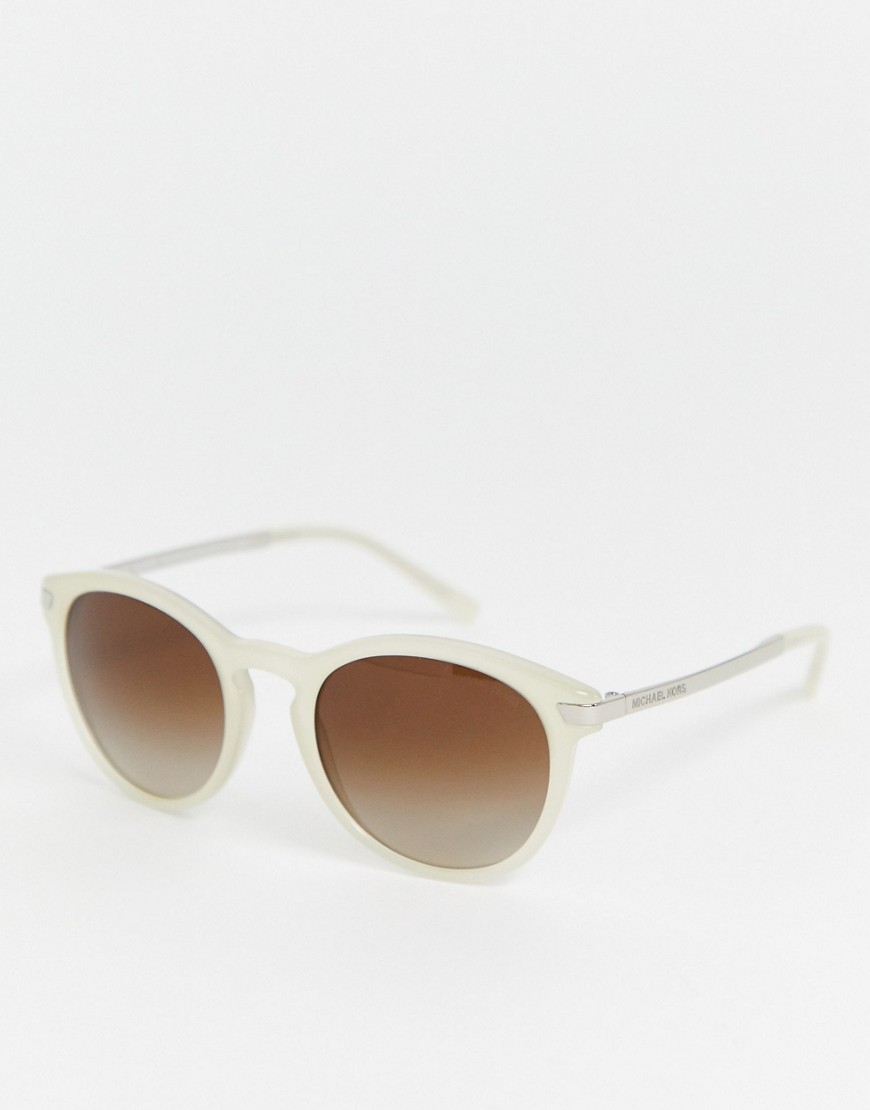 фото Белые круглые солнцезащитные очки michael kors-белый michael michael kors