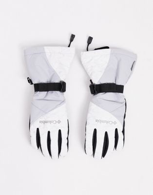 фото Белые лыжные перчатки columbia whirlibird-белый