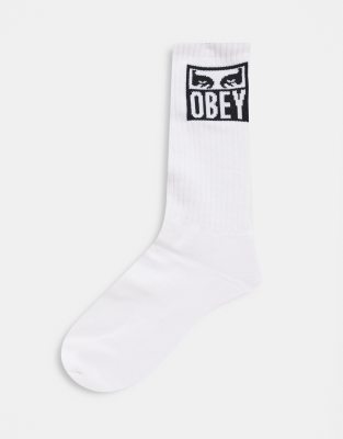 фото Белые носки obey eyes icon-белый