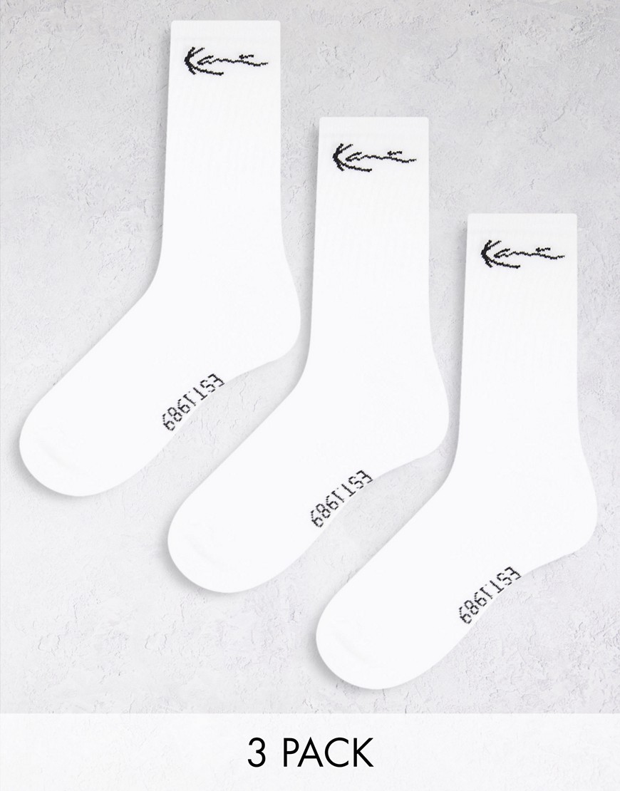 фото Белые носки с логотипом-надписью karl kani signature-белый