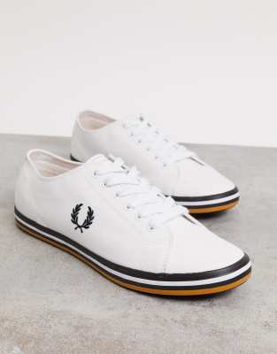 white fred perry plimsolls