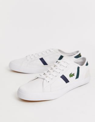 фото Белые парусиновые кроссовки lacoste - sideline-белый