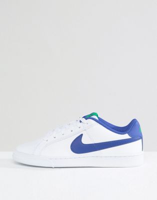 nike court royale white and blue