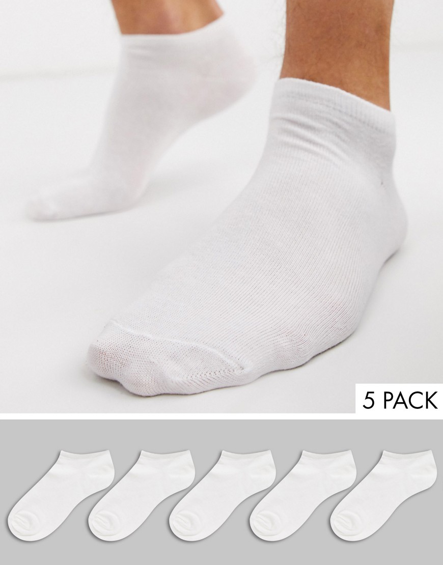 фото Белые спортивные носки new look-белый