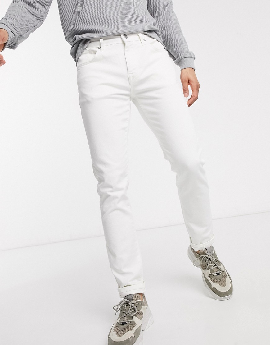 фото Белые узкие джинсы selected homme-белый