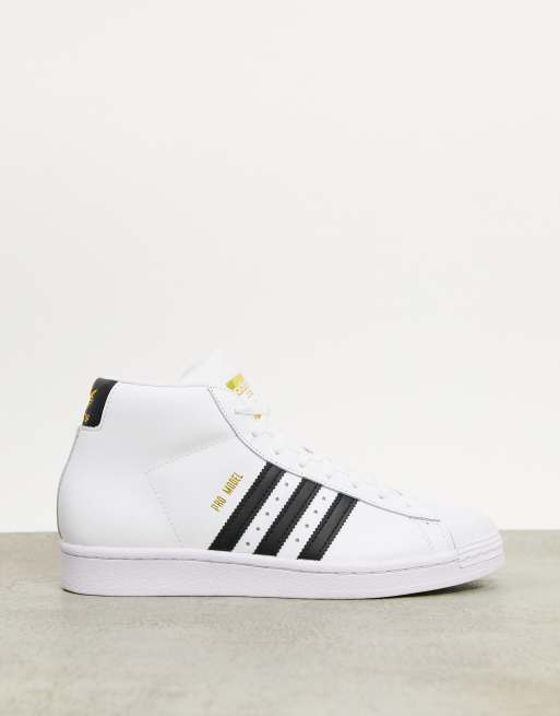 Белые высокие кроссовки adidas Originals Pro Model | ASOS