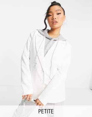 Белый двубортный блейзер Urban Threads Petite