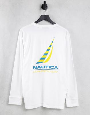 фото Белый лонгслив nautica competition fearo