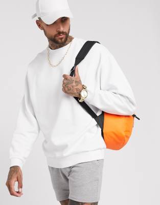 фото Белый oversize-свитшот asos design