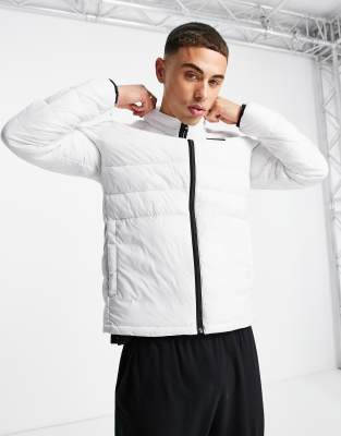 фото Белый пуховик с воротником-стойкой jack & jones essentials