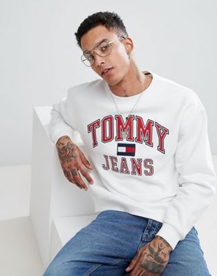 white tommy jeans jumper