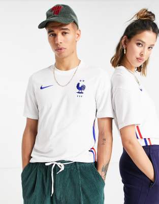 фото Белый трикотажный топ nike football euro 2020 france away stadium