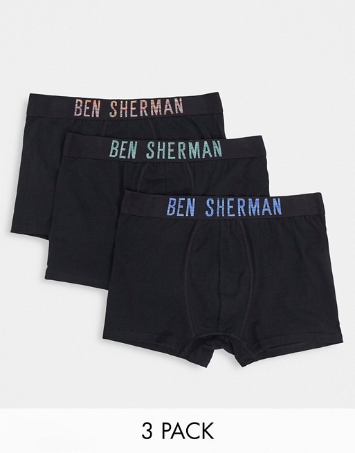 Ben Sherman 3 pack berry trunks