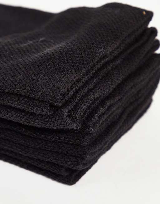 Ben Sherman – 5er-Pack Socken in Schwarz mit kariertem Detail, 2 von 4