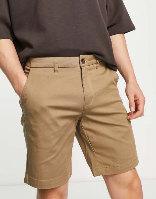 Ben Sherman - Beige slim fit chino-shorts 