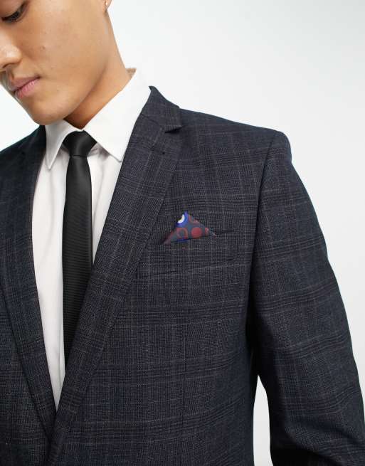 Dark grey check on sale blazer