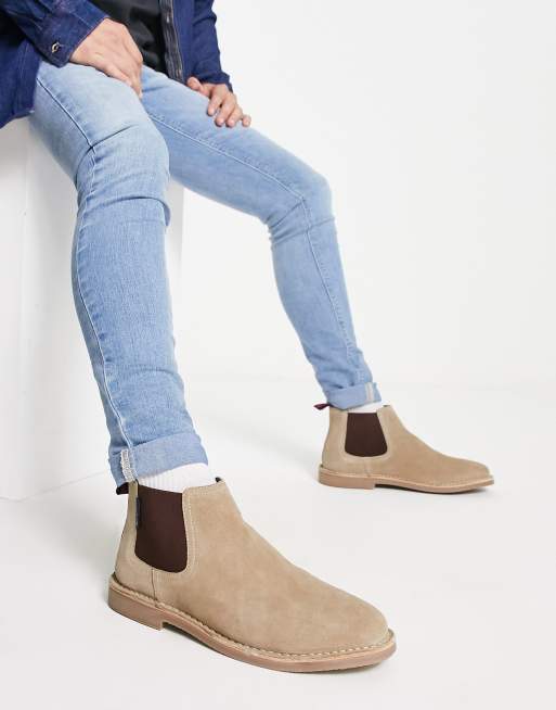 Bottines chelsea outlet beige