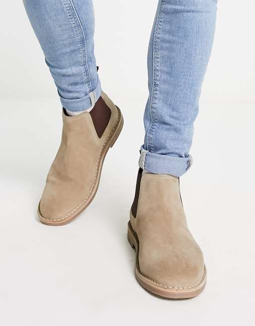 Bottines daim clearance beige