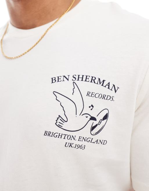 Ben Sherman - Brighton Records - T-shirt bianco sporco, 4 di 4