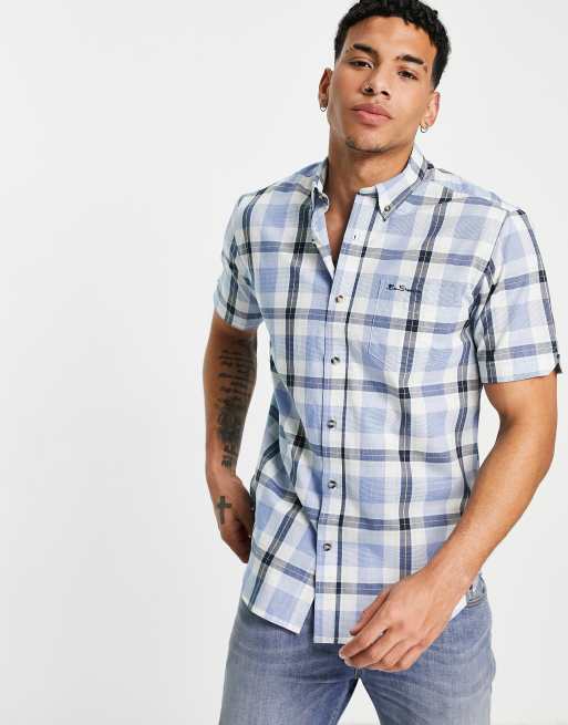 Ben Sherman Camicia a maniche corte a quadri