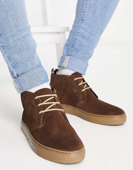 Ben Sherman casual suede chukka boots in brown ASOS